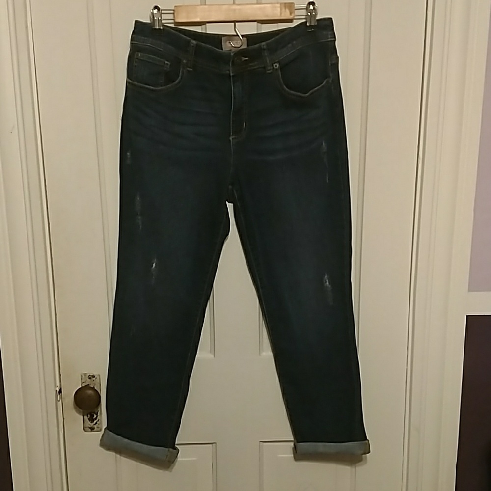2 pairs of Chico's Boyfriend denim